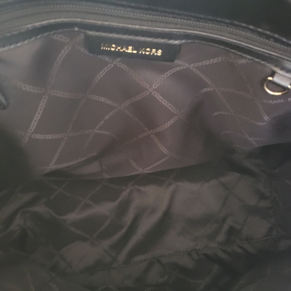 Michael Kors Black and Gold Studded Tote - Picture 6 of 9